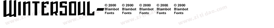 Wintersoul字体转换