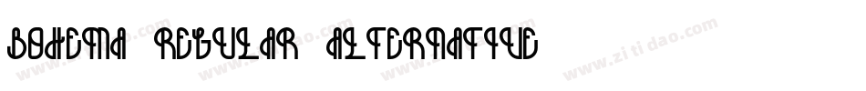 bohema_regular_alternative字体转换