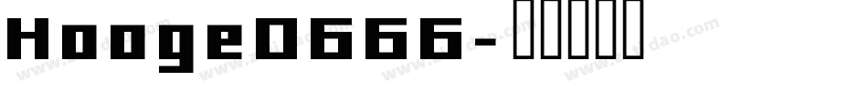 Hooge0666字体转换