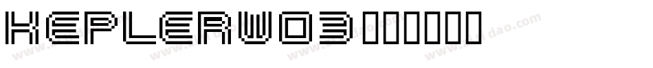 KeplerW03字体转换