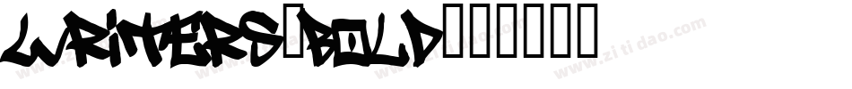 writers_bold字体转换