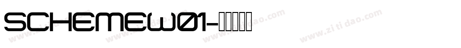 SchemeW01字体转换