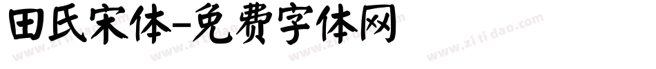 田氏宋体字体转换