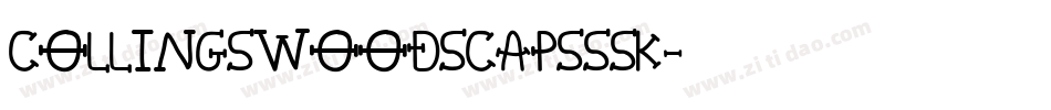 CollingswoodSCapsSSK字体转换