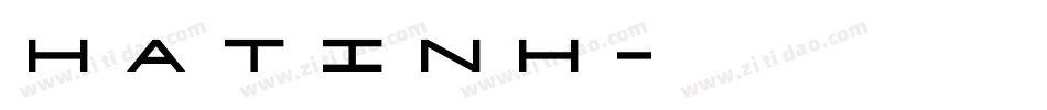 HATINH字体转换