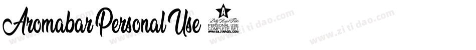 Aromabar-Personal-Use-2字体转换