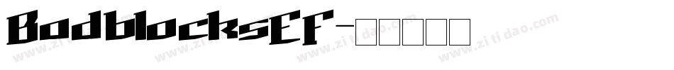 BadblocksEF字体转换