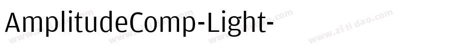 AmplitudeComp-Light字体转换