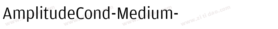 AmplitudeCond-Medium字体转换