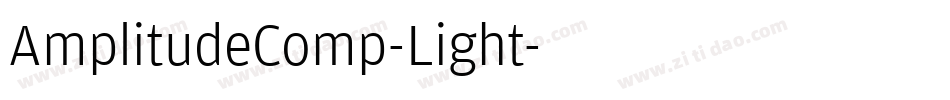 AmplitudeComp-Light字体转换