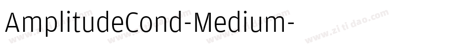 AmplitudeCond-Medium字体转换