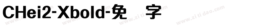 CHei2-Xbold字体转换