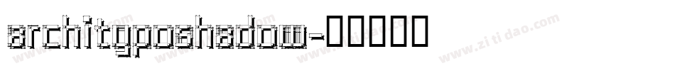 ArchitypoShadow字体转换