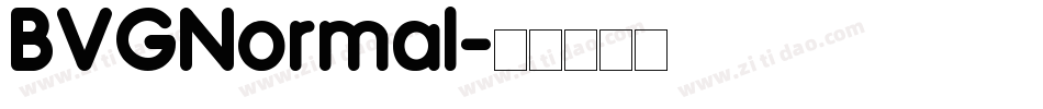 BVGNormal字体转换