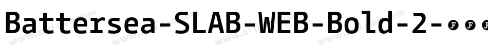 Battersea-SLAB-WEB-Bold-2字体转换