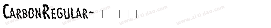 CarbonRegular字体转换