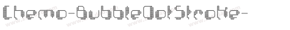Chemo-BubbleDotStroke字体转换