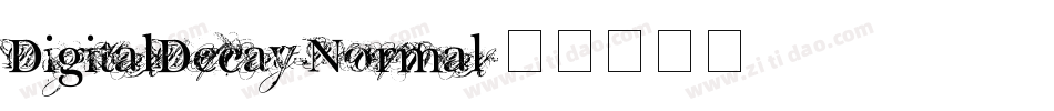 DigitalDecay-Normal字体转换