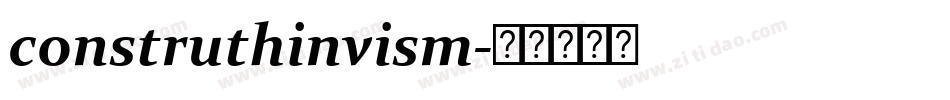 construthinvism字体转换