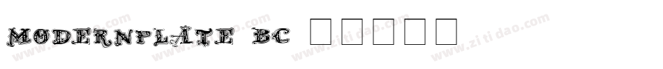 ModernPlate_-_BC字体转换