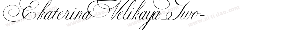 EkaterinaVelikayaTwo字体转换