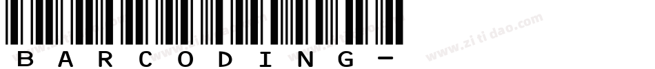 Barcoding字体转换