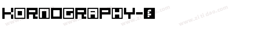 KoRnOgRaPhY字体转换