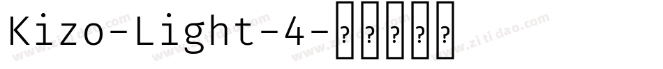 Kizo-Light-4字体转换