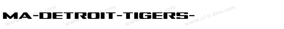 ma-detroit-tigers字体转换