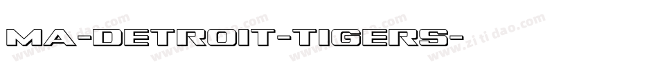 ma-detroit-tigers字体转换