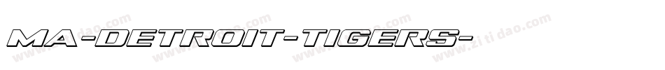 ma-detroit-tigers字体转换