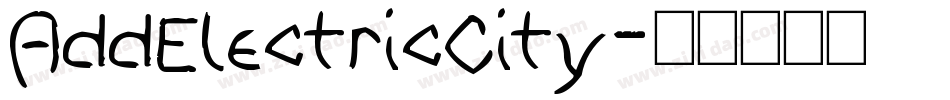 AddElectricCity字体转换