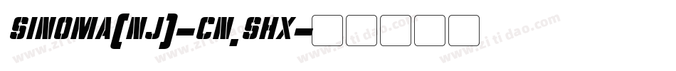 sinoma(nj)-cn.shx字体转换