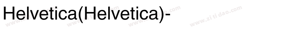 Helvetica(Helvetica)字体转换