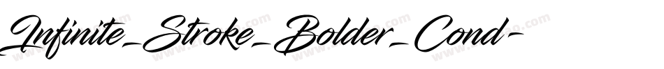 Infinite_Stroke_Bolder_Cond字体转换