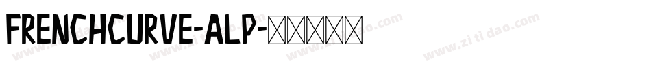 FrenchCurve-ALP字体转换