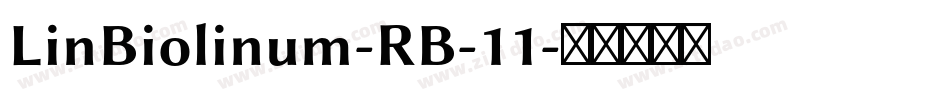 LinBiolinum-RB-11字体转换