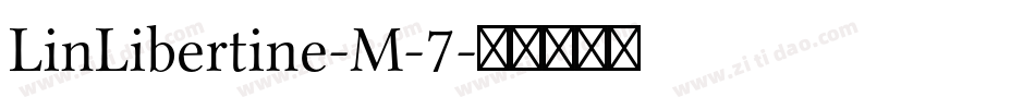 LinLibertine-M-7字体转换