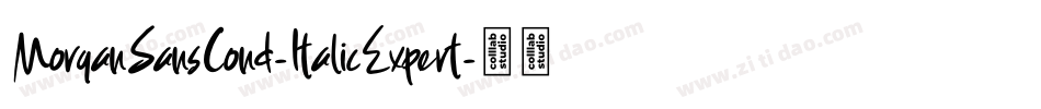 MorganSansCond-ItalicExpert字体转换