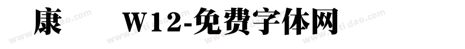 華康圓體W12字体转换