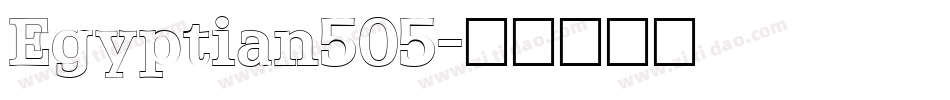 Egyptian505字体转换