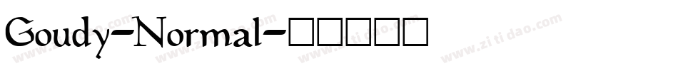 Goudy-Normal字体转换