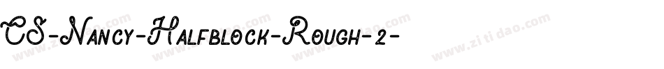 CS-Nancy-Halfblock-Rough-2字体转换