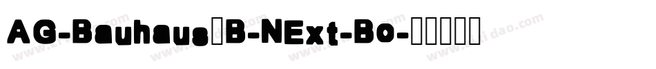 AG-Bauhaus_B-NExt-Bo字体转换