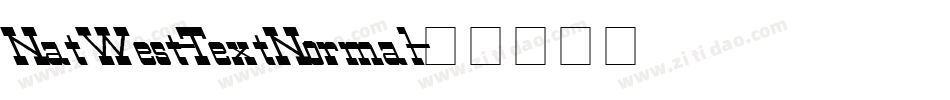 NatWest-TextNormal字体转换