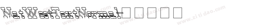 NatWest-TextNormal字体转换