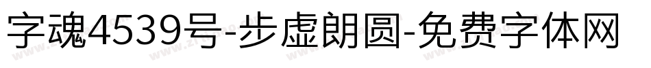 字魂4539号-步虚朗圆字体转换