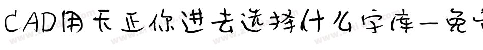 CAD用天正你进去选择什么字库字体转换