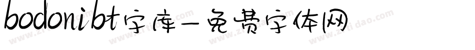 bodonibt字库字体转换