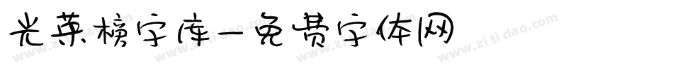 光荣榜字库字体转换